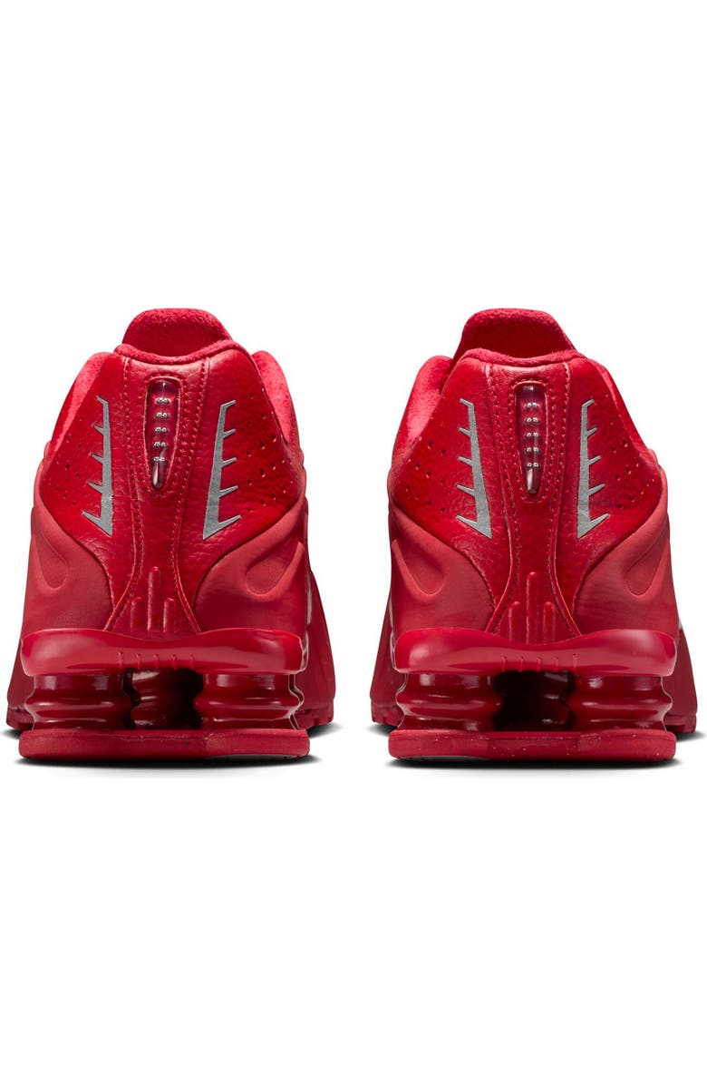 Nike Shox R4 Sneaker, Alternate, color, Gym Red/ Metallic Silver
