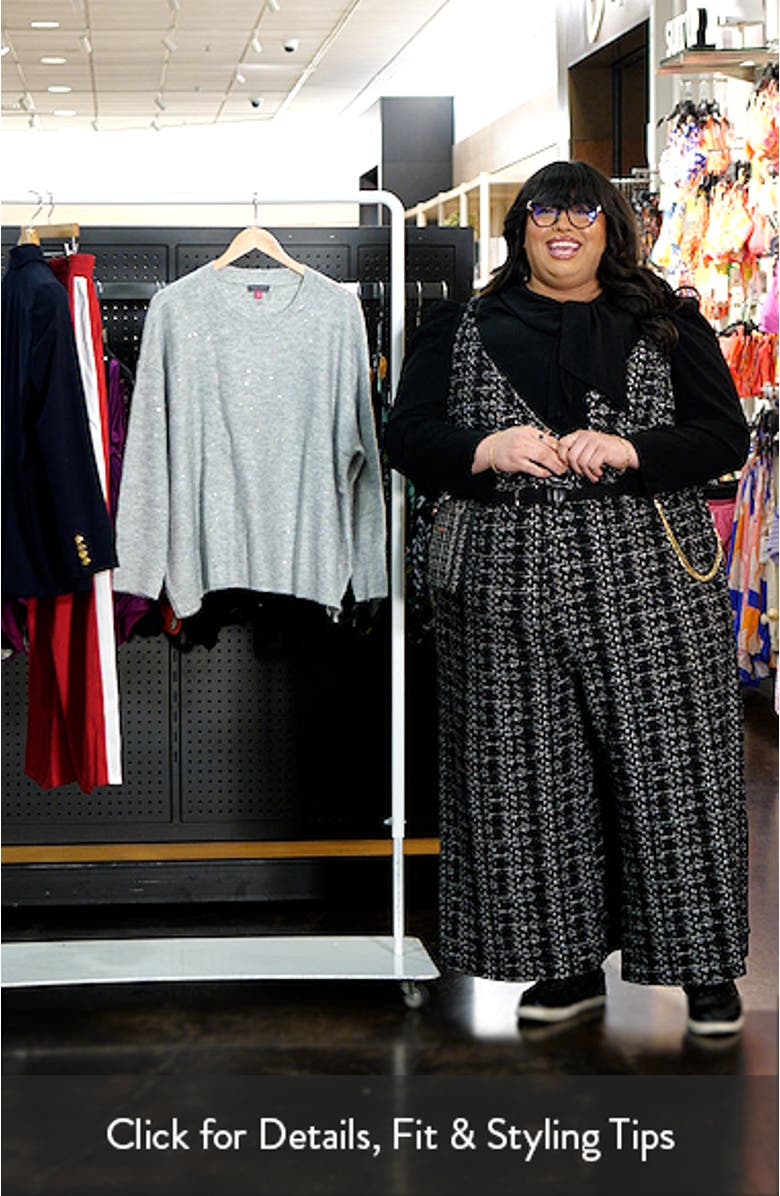 Sequin Accent Creweck Sweater, sales video thumbnail