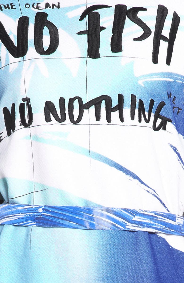 KENZO 'No Fish, No Nothing' Cotton Jersey Top, Alternate, color, 