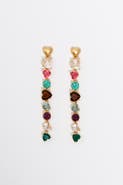 Bimba y Lola Crystal Hearts Earrings
