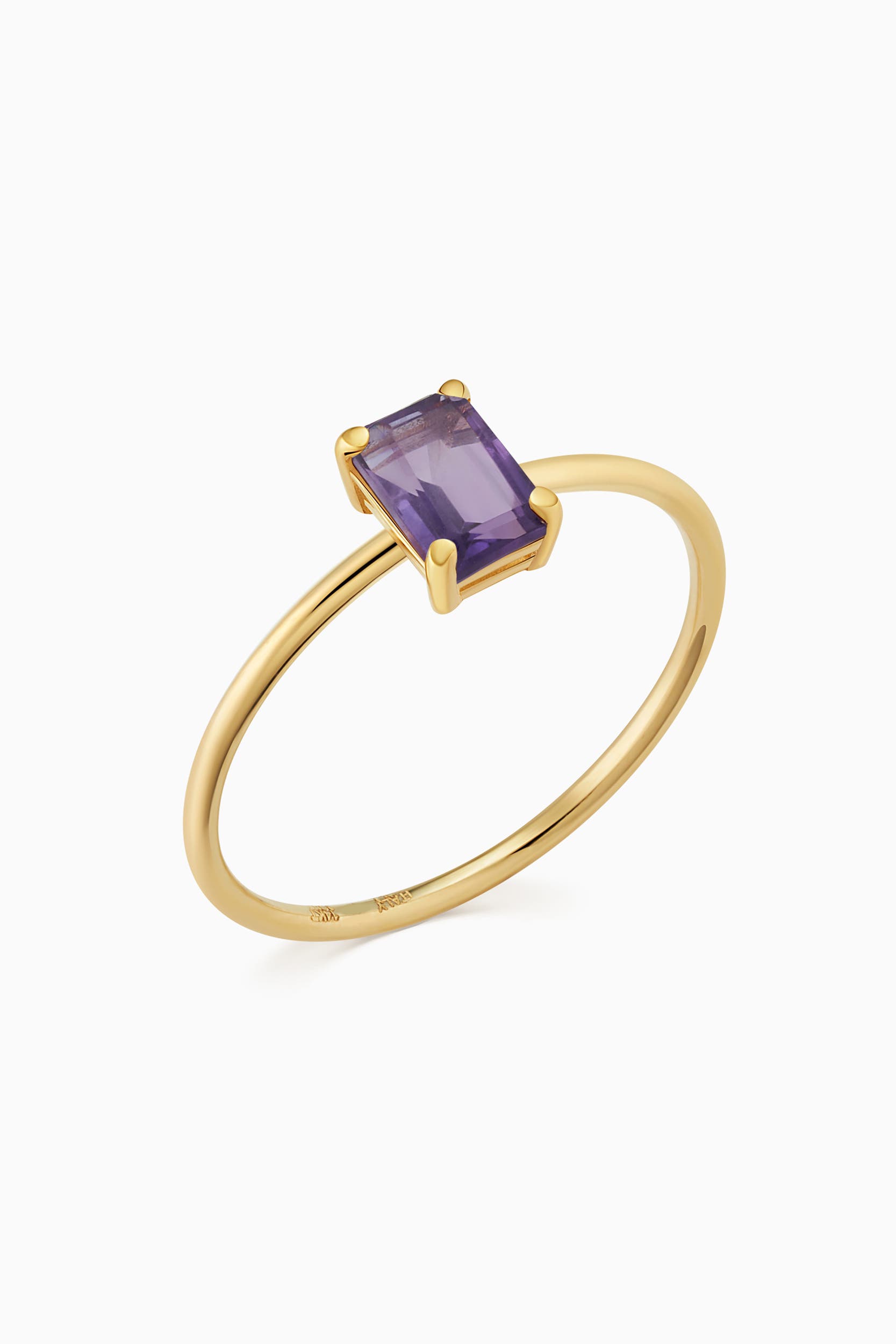 Yellow Gold - Amethyst