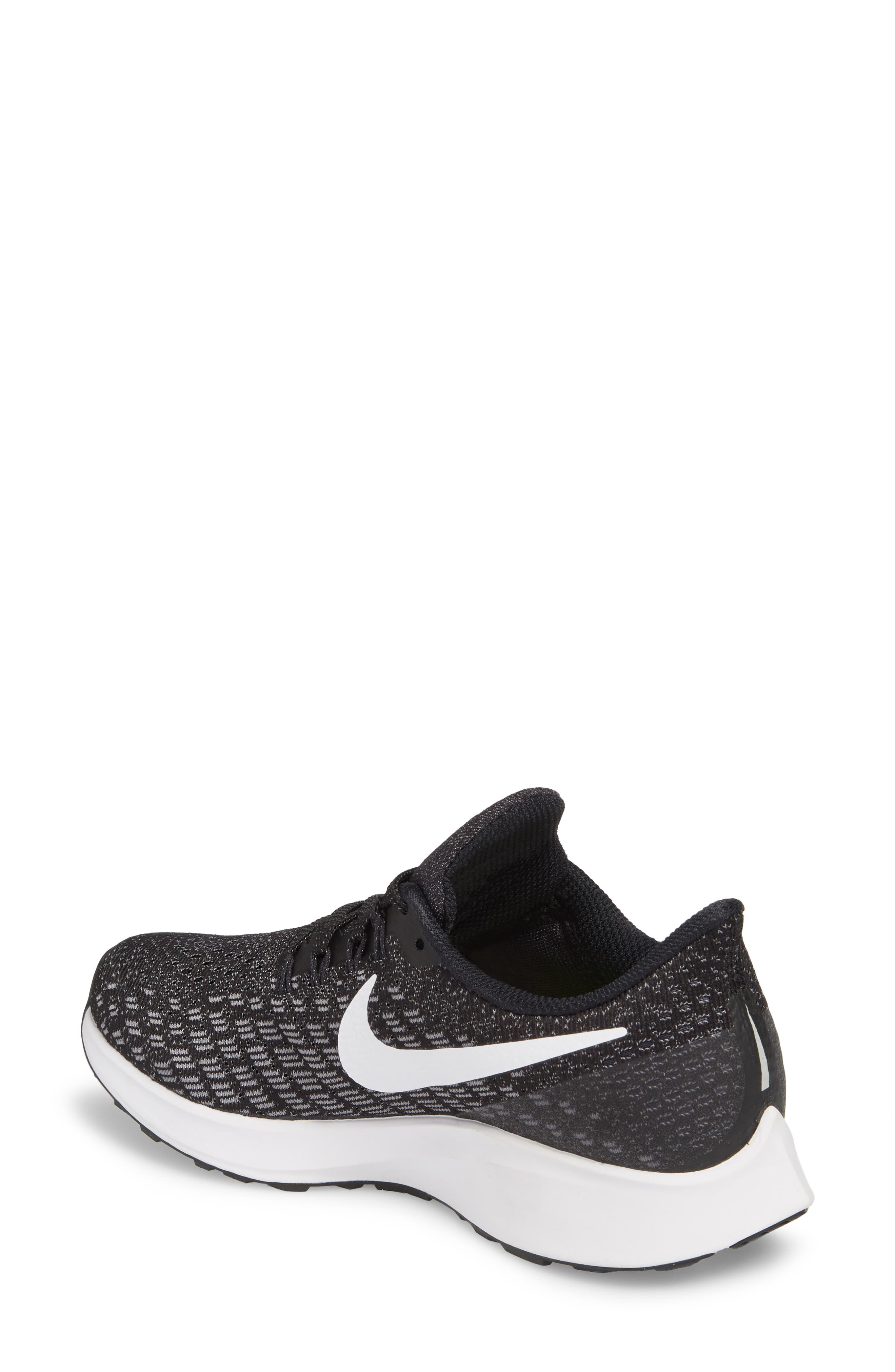Air Zoom Pegasus 35 Running Shoe, Alternate, color, BLACK/ WHITE/ GUNSMOKE