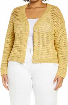Vince Crochet Cotton Cardigan