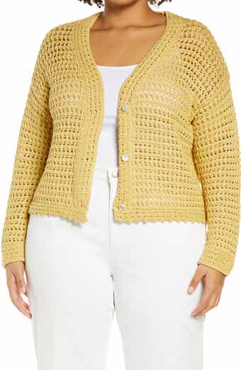 Vince Crochet Cotton Cardigan