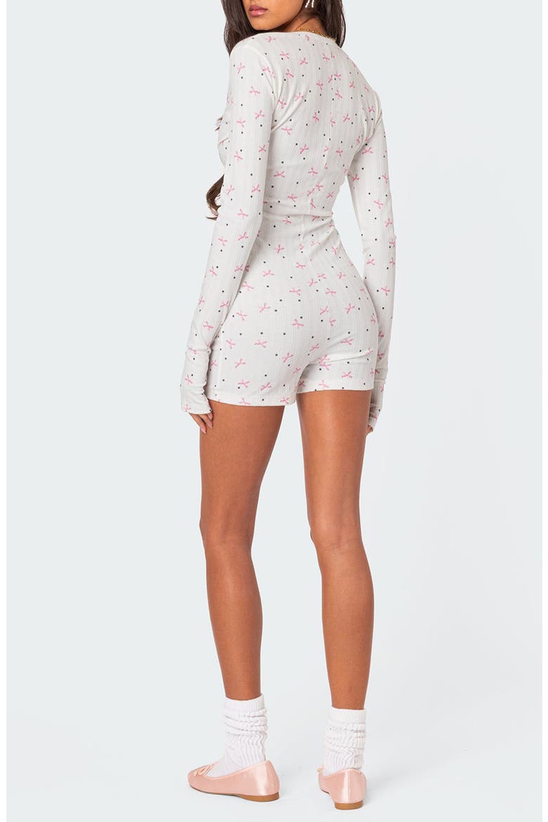Mindy Pointelle Romper, Alternate, color, WHITE
