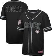 COLOSSEUM Men's Colosseum Black Texas Southern Tigers Free Spirited Mesh Button-Up Baseball Jersey