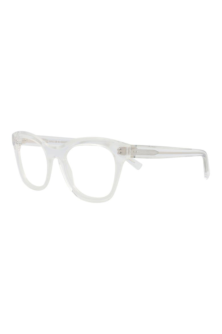Core Optical 49mm Cat Eye Reading Glasses, Alternate, color, CRYSTAL CRYSTAL TRANSPARENT
