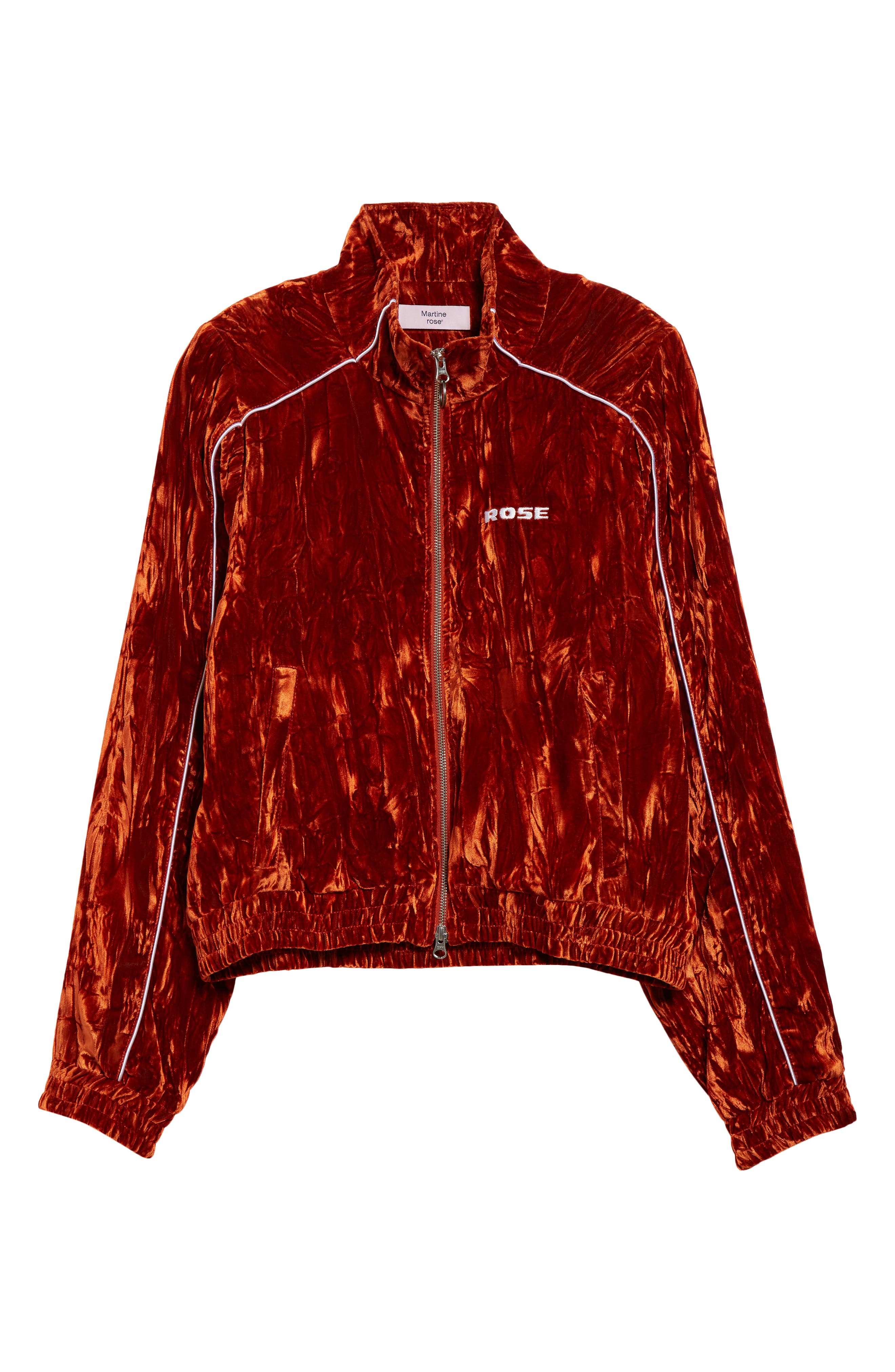 Shrunken Crushed Velvet Track Jacket (Men) | Nordstrom