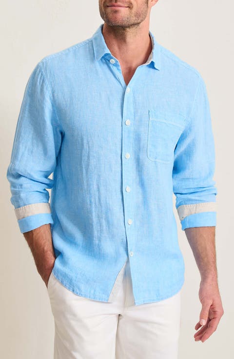 Paradise Breezer Linen Button-Up Shirt (Big & Tall)
