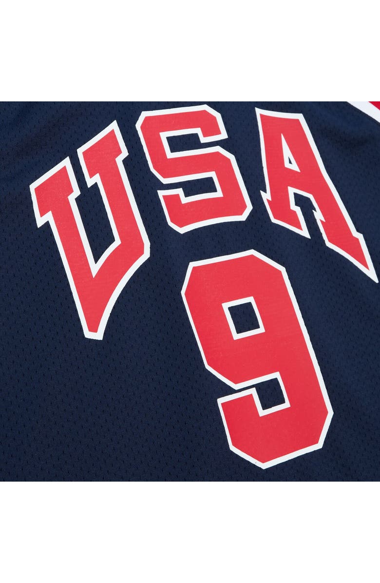 Mitchell & Ness Men's Mitchell & Ness Michael Jordan Navy USA Basketball 1984 Authentic Jersey, Alternate, color, Navy