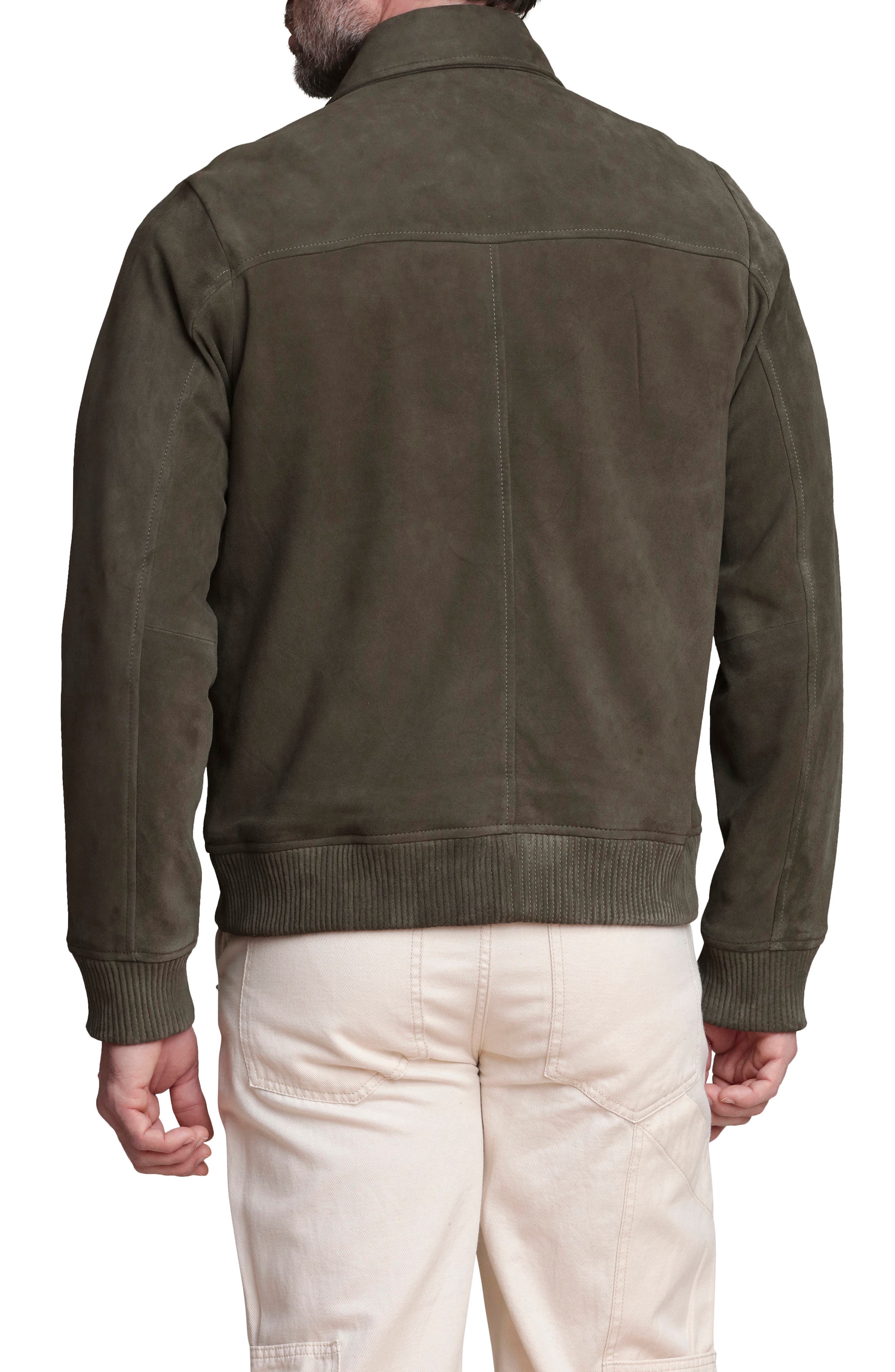Suede Bomber Jacket - image 4