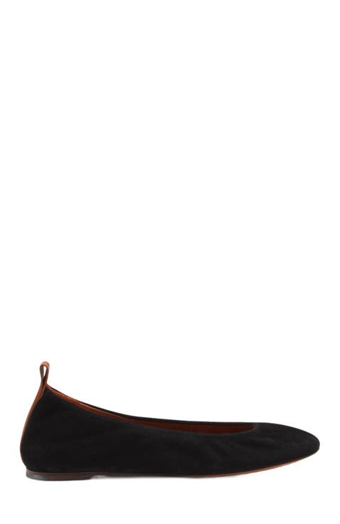 フラットシューズ LANVIN Woman Flat shoes Black FWCSML07NAPAP25 10 Women's luxury ballerinas, designer ballet flats - Lanvin
