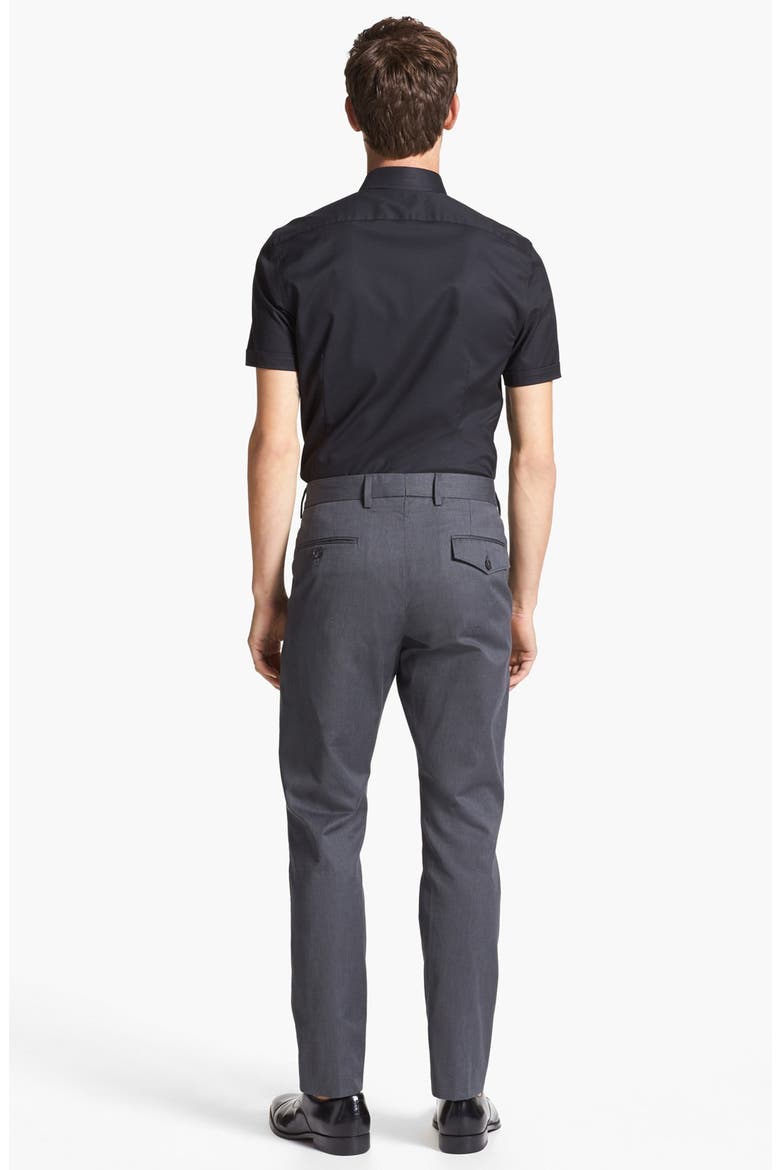 Straight Leg Trousers, Alternate, color, GREY MELANGE