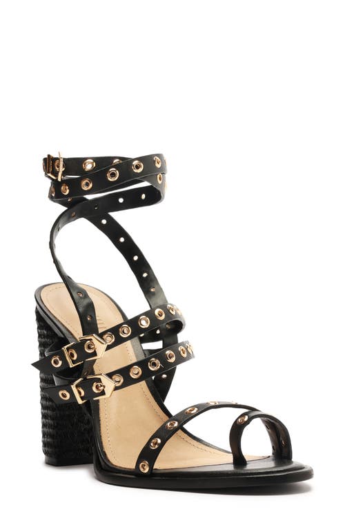 Schutz Annete High Ankle Strap Sandal In Black