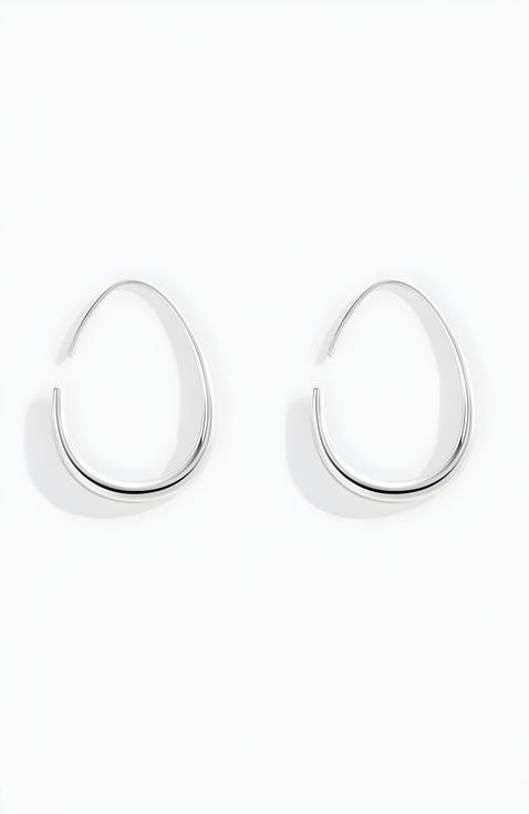 Fluid Hoop Earrings