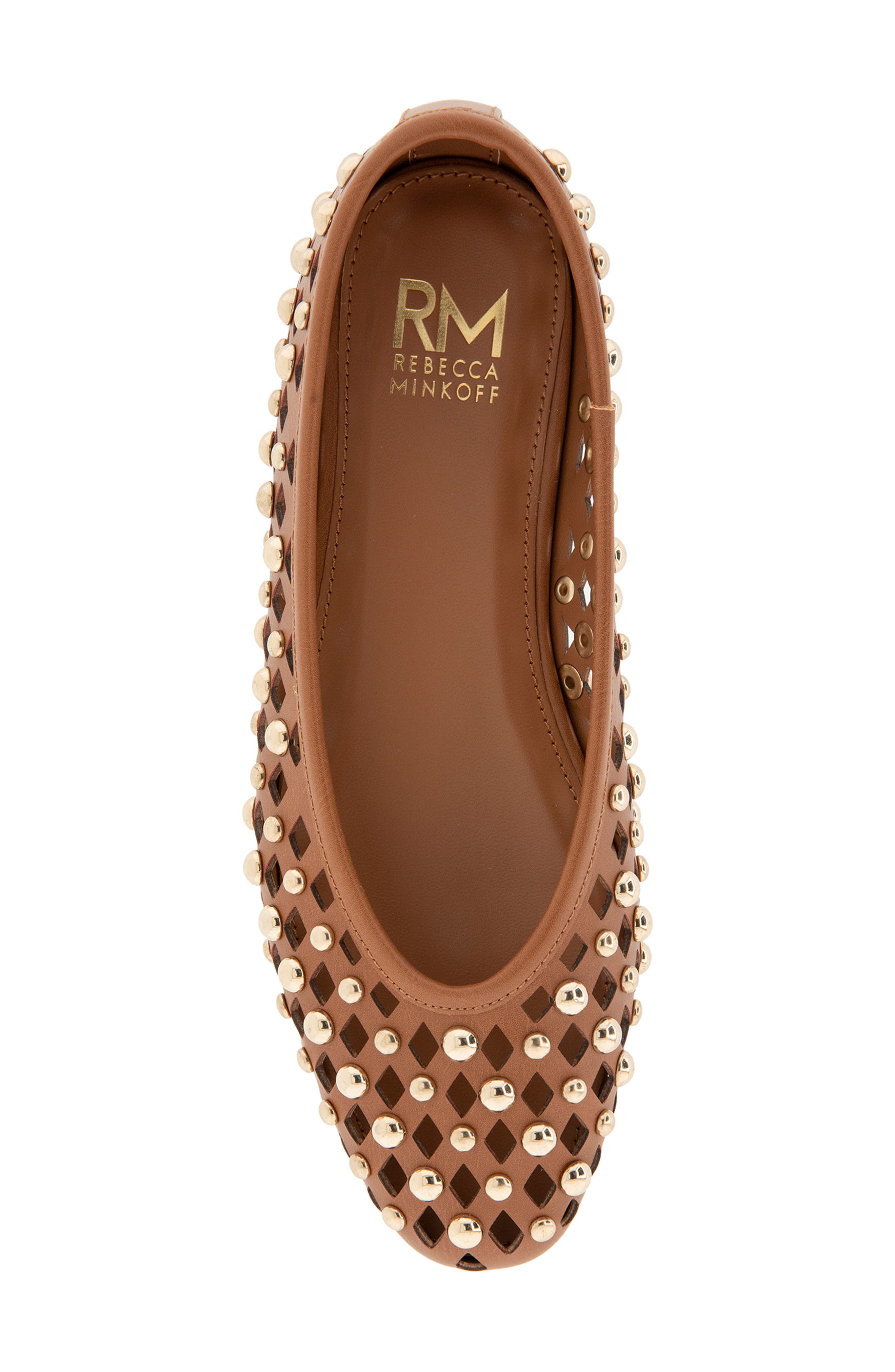Delta Studded Flat, Alternate, color, WHISKEY