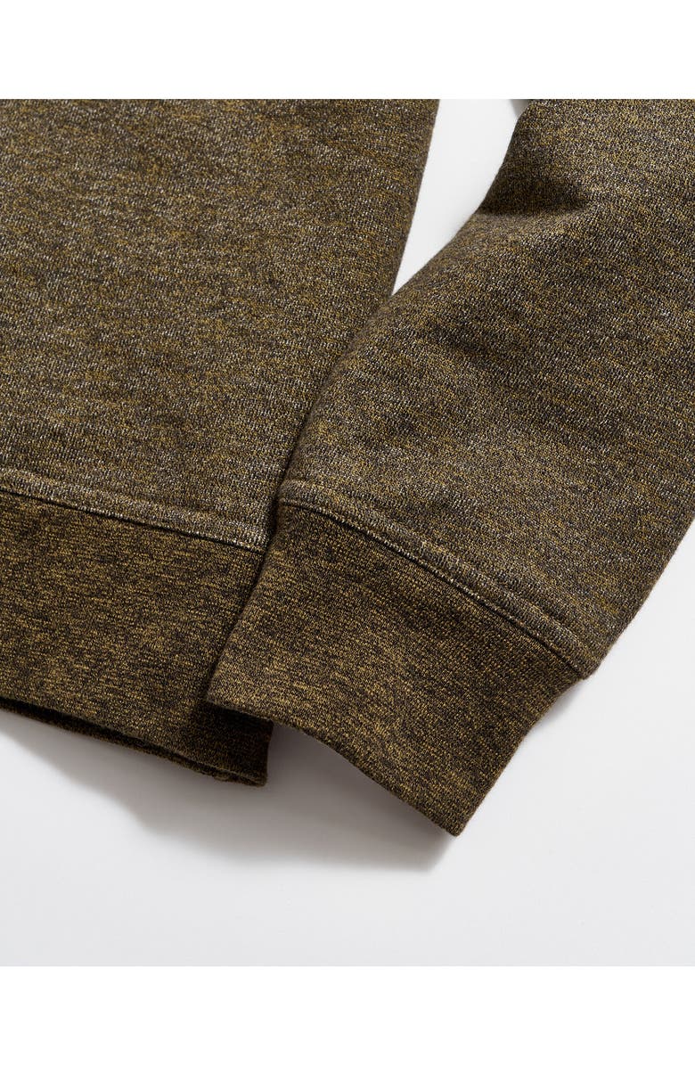 Billy Reid Mouline Shawl Collar Cotton Pullover, Alternate, color, Olive