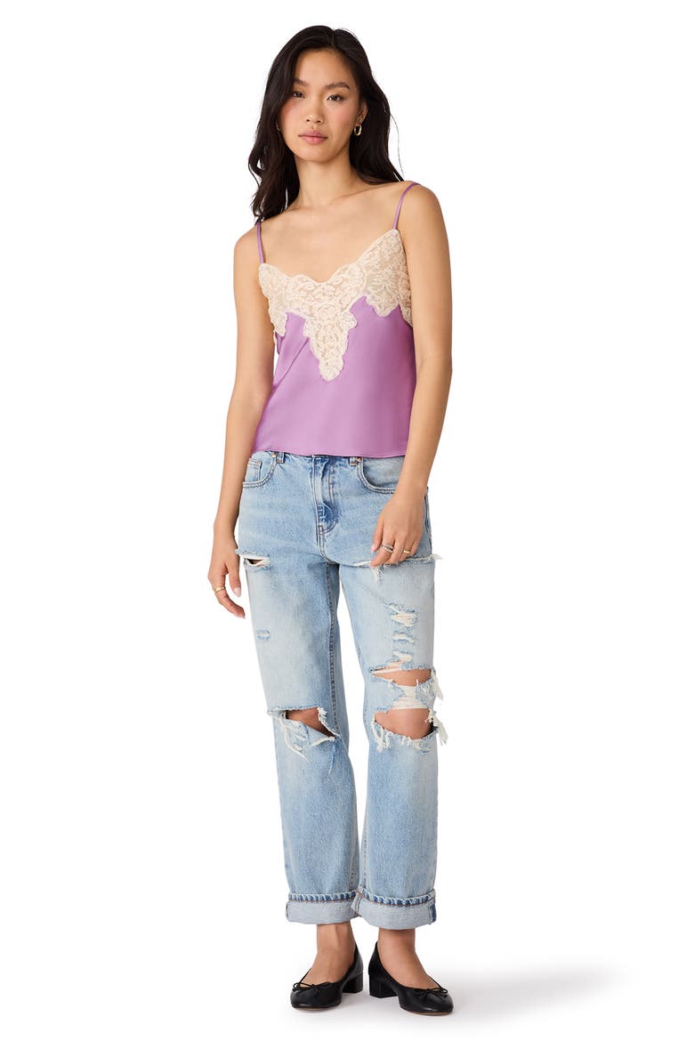 Miriah Lace Trim Camisole, Alternate, color, DUSTY LAVENDER