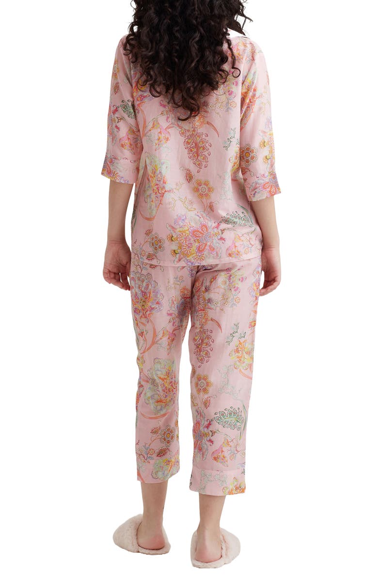 Papinelle Coco Cotton & Silk Crop Pajamas, Alternate, color, 