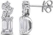 Julianna B. Lab-Grown Diamond Cluster Earrings 14k White Gold