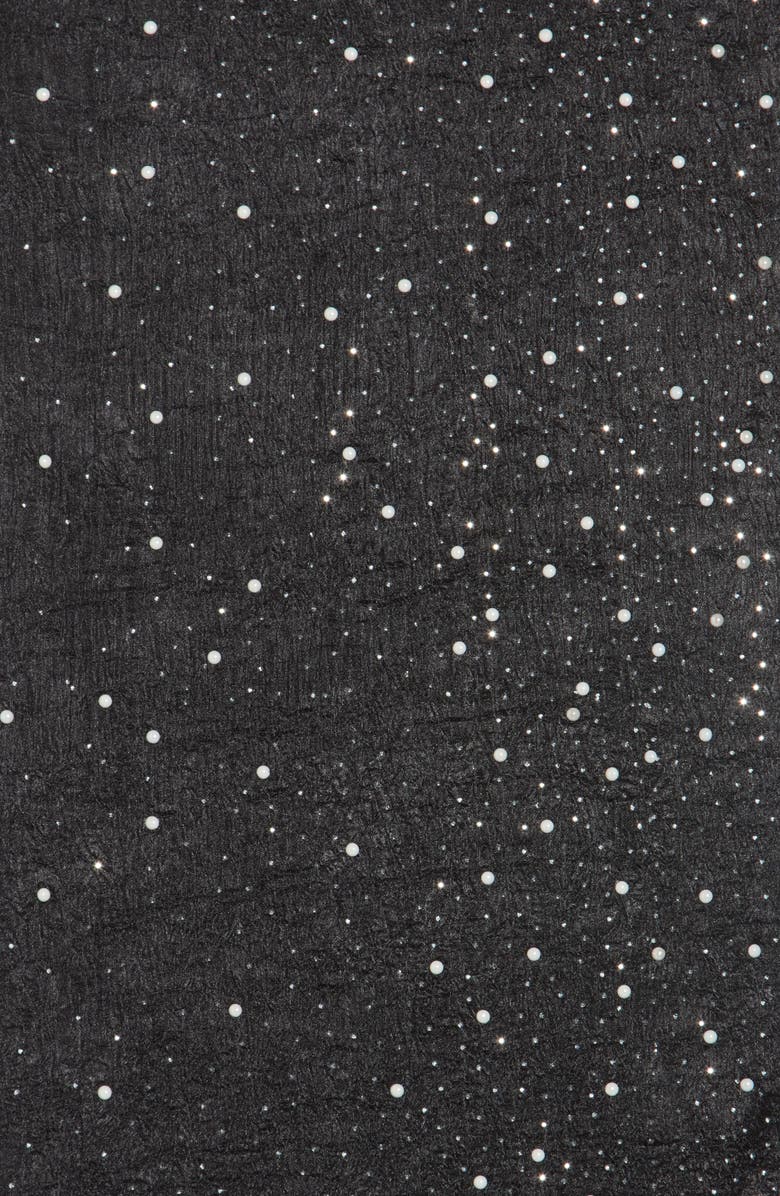 Steve Madden Dazzling Days Shine Scarf, Alternate, color, Black