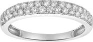 LuvMyJewelry Serafina 14K Gold Round Diamond Studded Eternity Band Ring - 0.48cts