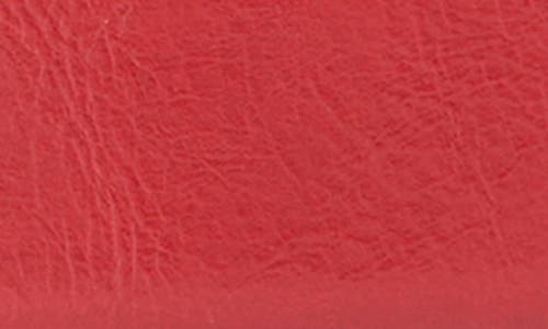 Vince Camuto Bevel Edge Buckle Faux Leather Belt In Red