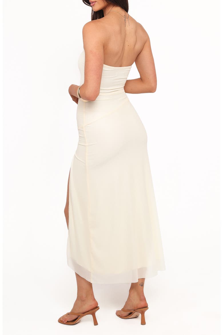 Iridessa Strapless Midi Dress, Alternate, color, YELLOW FLORAL