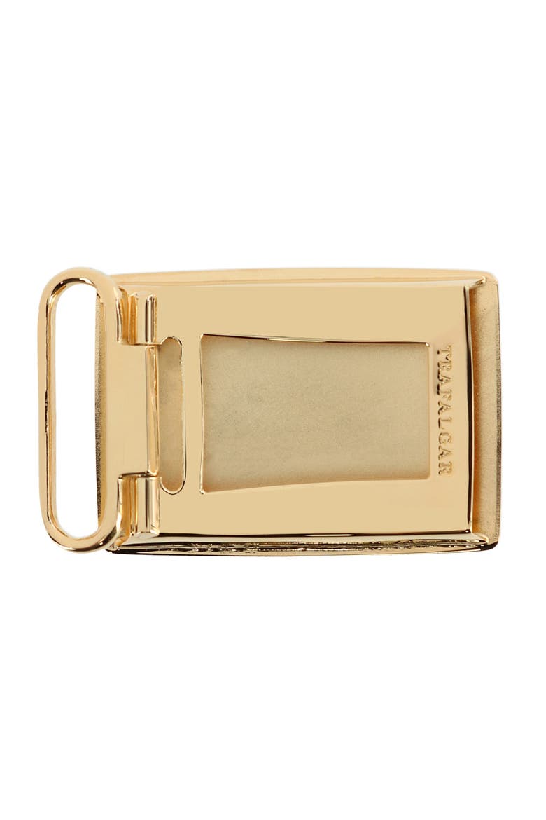 30mm Gold Plated Compression Belt Buckle, Alternate, color, Gold
