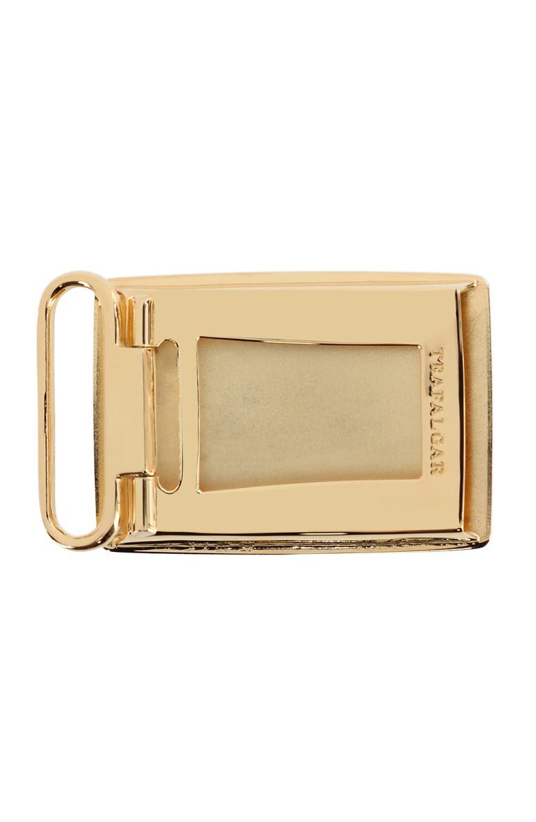 Trafalgar 30mm Gold Plated Compression Belt Buckle, Alternate, color, Gold