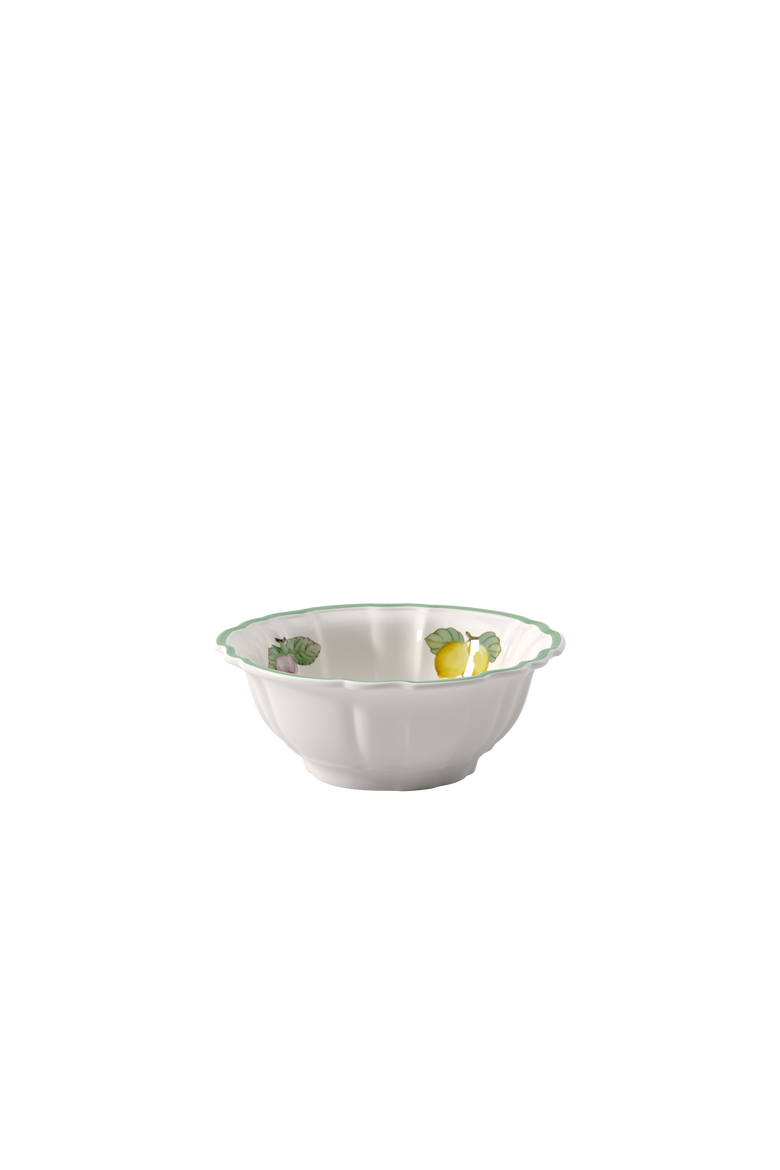 French Garden Fleurence Fluted Rice Bowl, Main, color, white