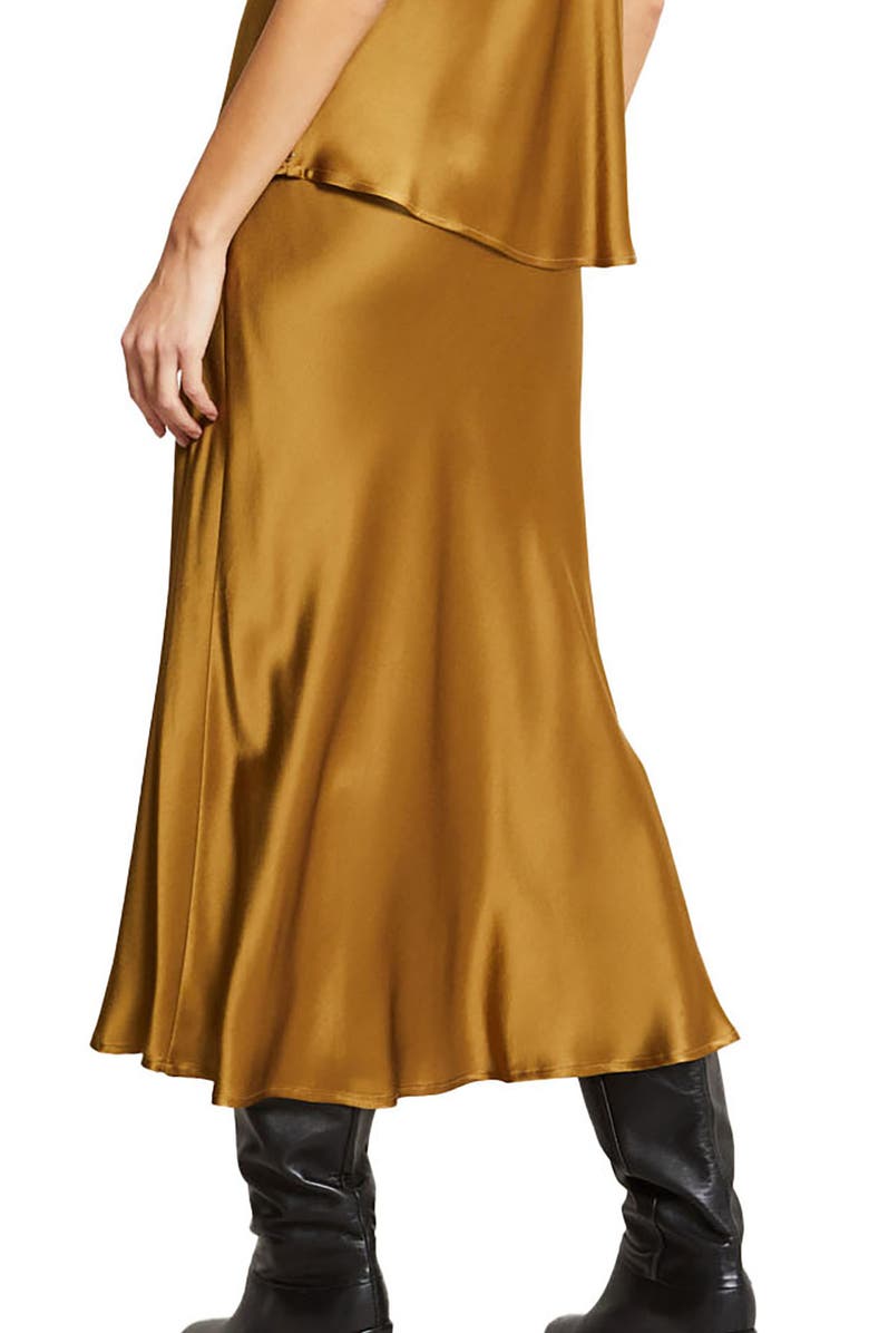 ottod'Ame Viscose Fluid Long Skirt, Alternate, color, Brown