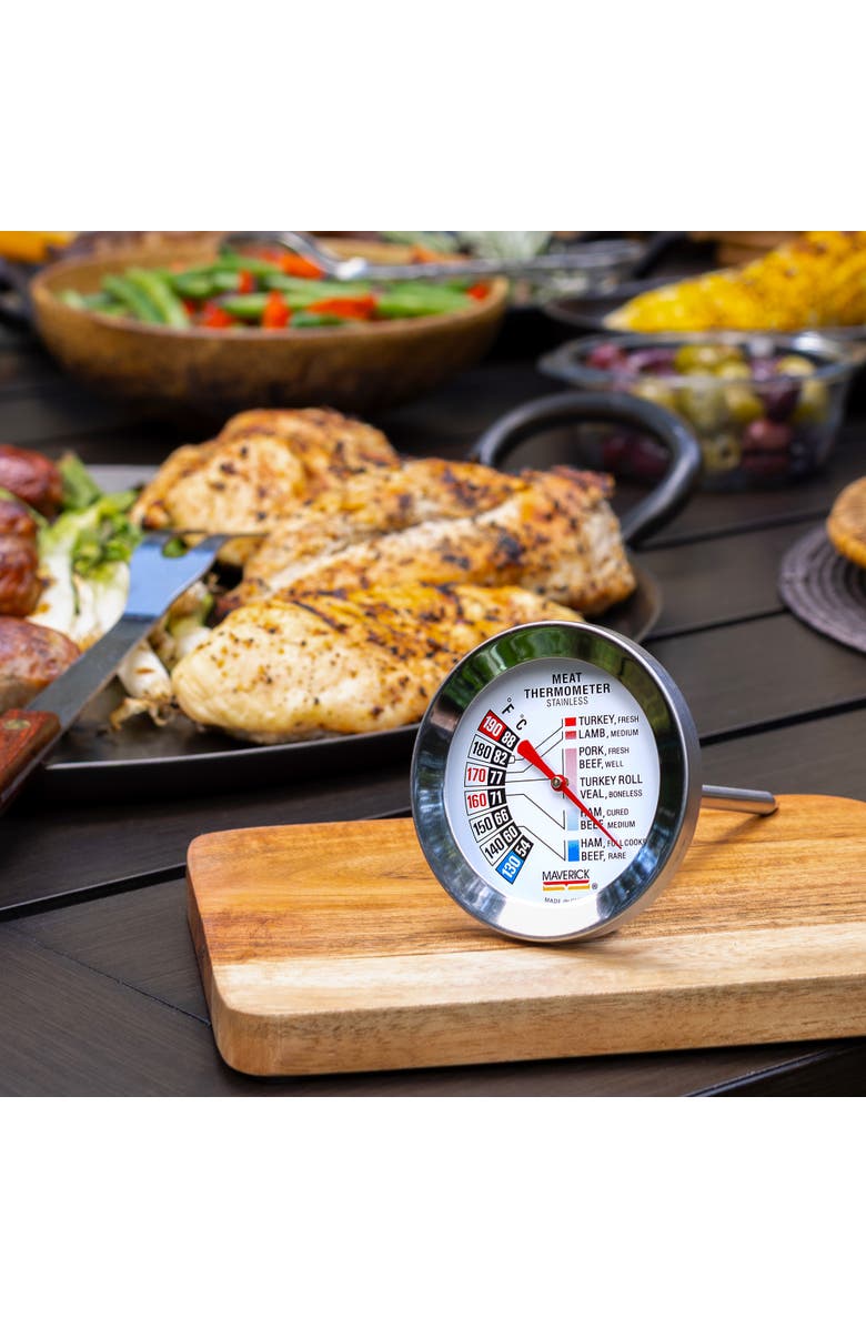 Maverick Large Dial Meat Thermometer, Alternate, color, Silver