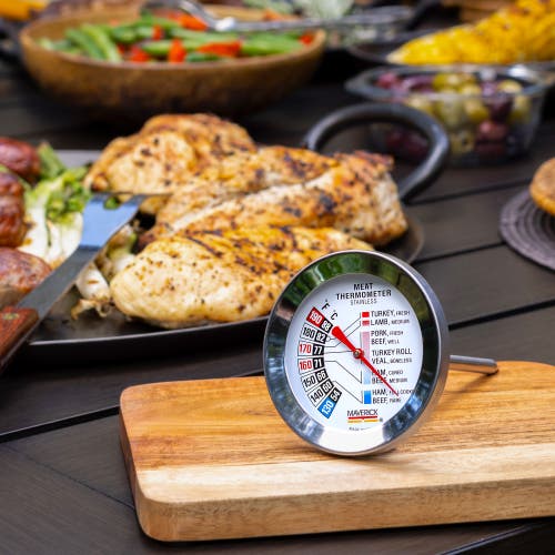 Maverick Large Dial Meat Thermometer In Silver