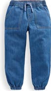 Mini Boden Kids' Elastic Cuff Denim Jeans