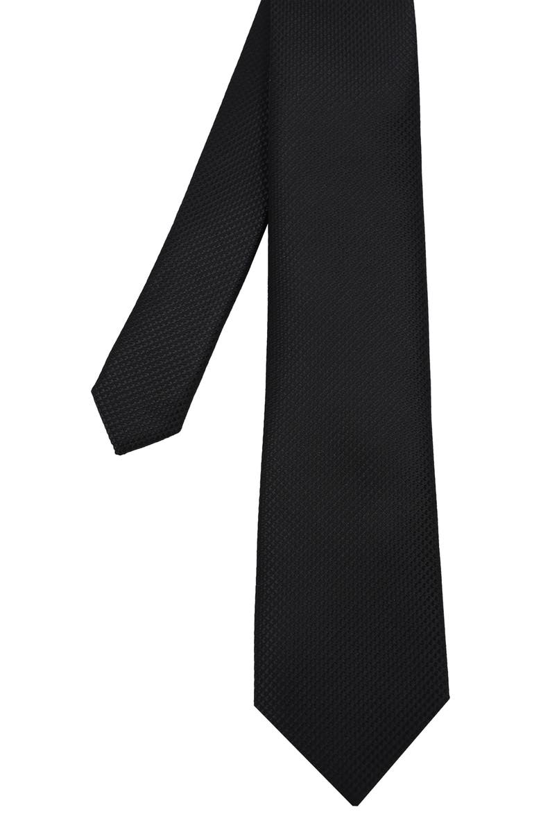 Ben Sherman Textured Solid Tie, Alternate, color, Black