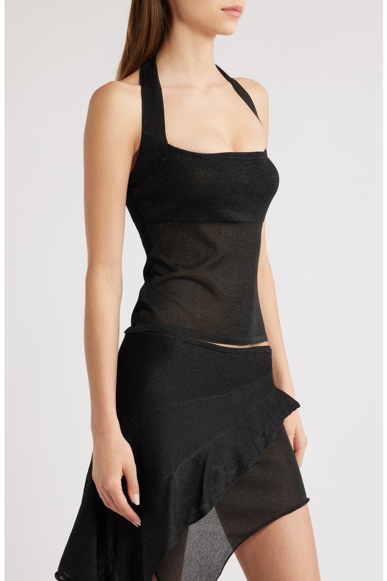 Palisades Halter Top, Alternate, color, ONYX