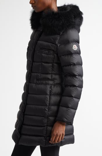 MONCLER Hirmafur シアリングムートンファー Moncler Hirmafur Quilted Down Coat With Shearling Trim