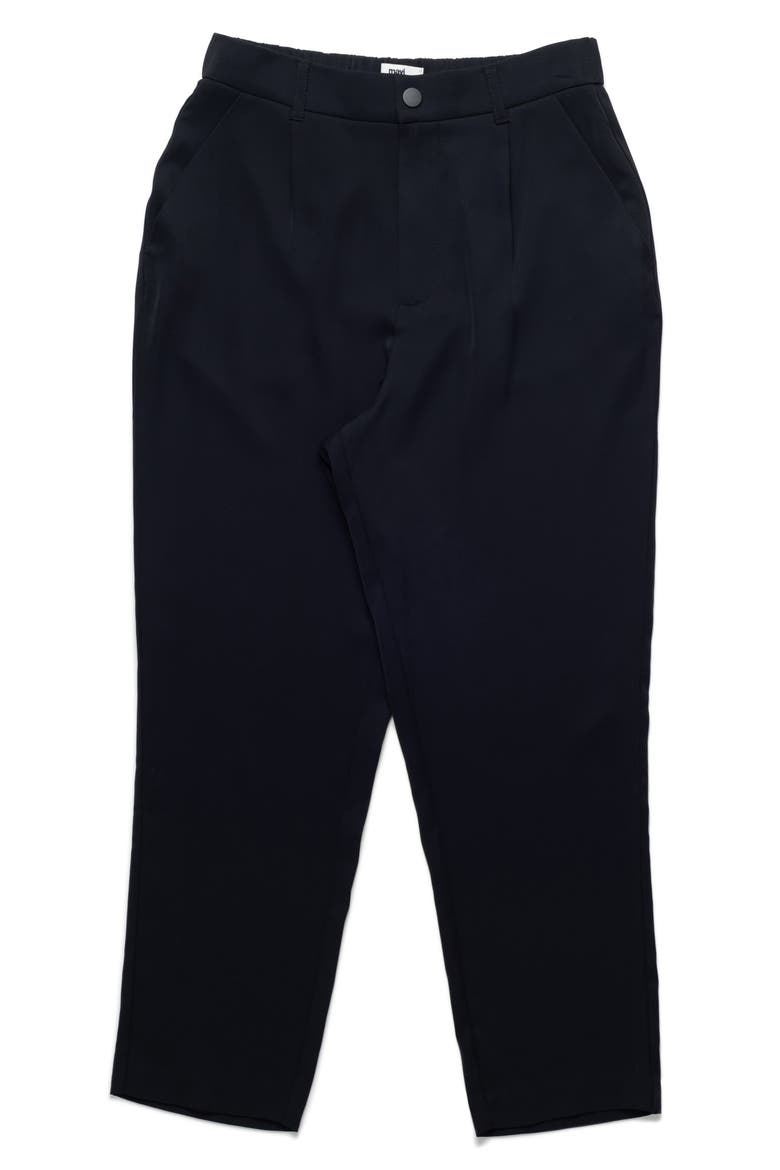 Crop Straight Leg Pants, Alternate, color, BLACK