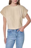 DKNY Crop Shoulder Crop T-Shirt