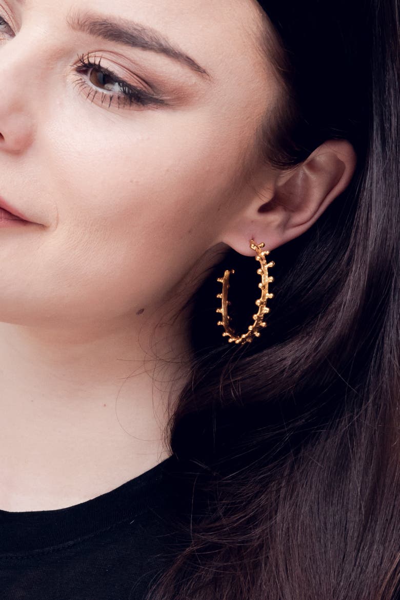 Gipsy Earrings, Alternate, color, GOLD