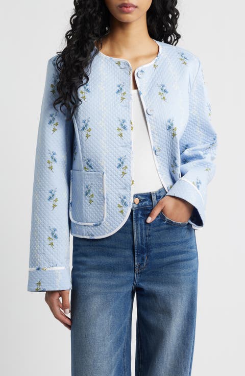 The Rowan Quilted Crop Jacket