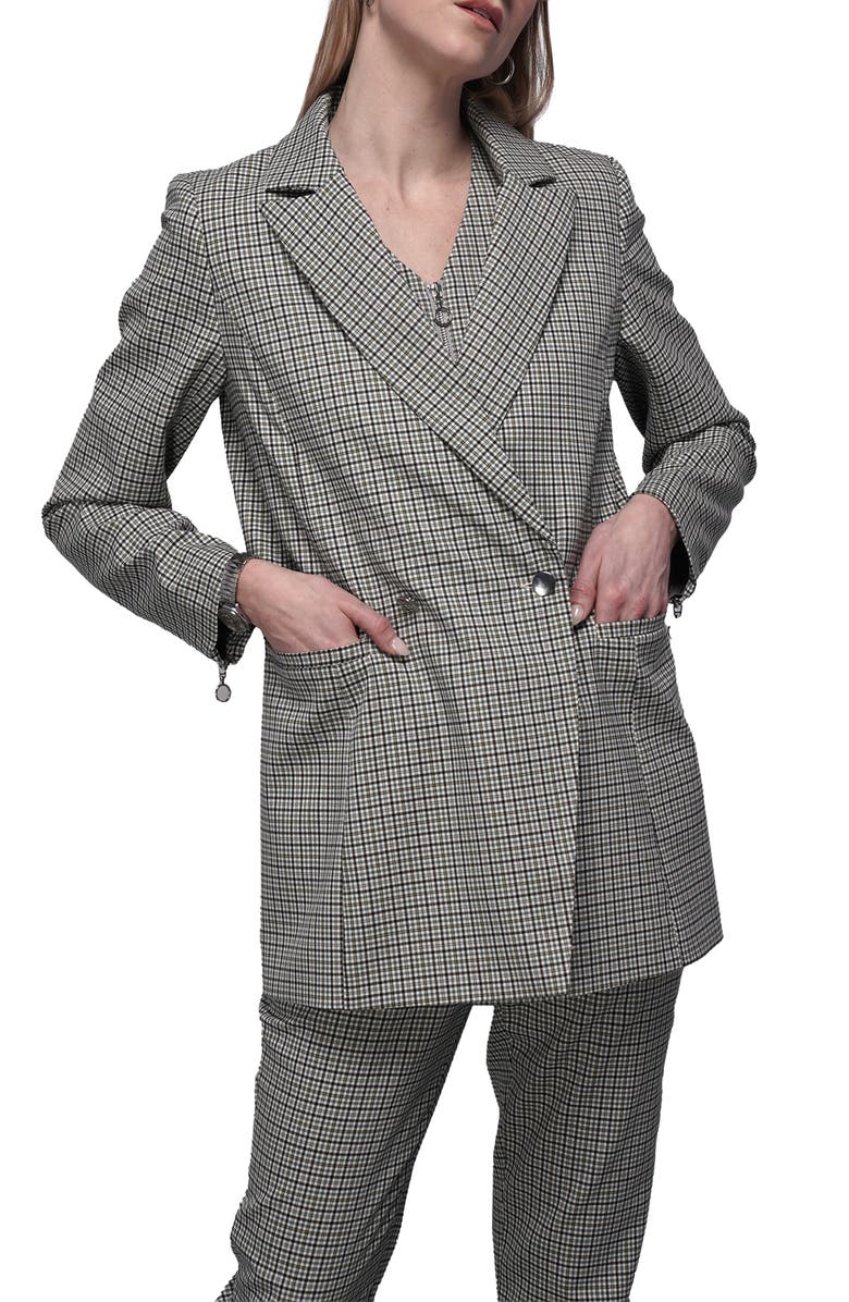 WILDFANG The Empower Zipper Double Breasted Blazer, Main, color,