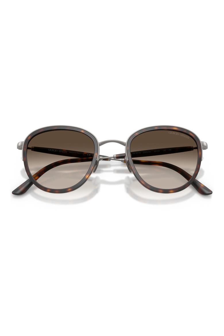49mm Small Phantos Sunglasses, Alternate, color, MATTE GUNMETAL / BROWN GREY