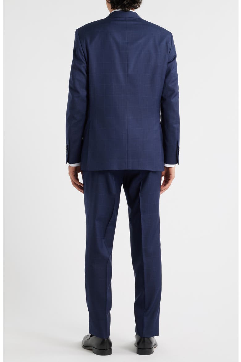 Flynn Classic Fit Navy Windowpane Check Wool Suit, Alternate, color, NAVY