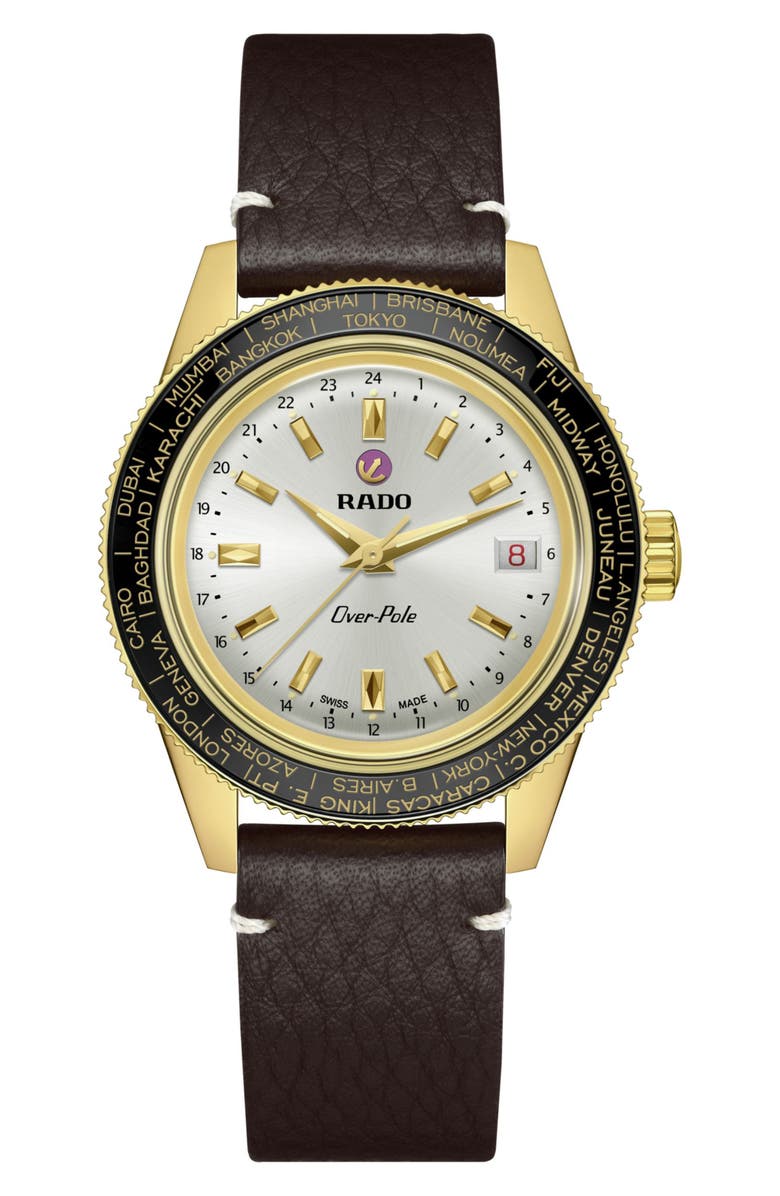 RADO Captain Cook Over-Pole GMT Automatic Watch, 39mm, Main, color, Silver