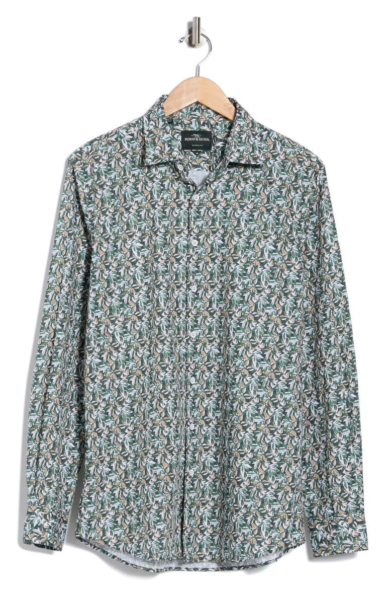 Wyndward Sport Fit Button-Up Shirt, Alternate, color, FERN