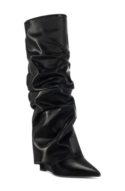 Zylla Slouchy Faux Leather Boot