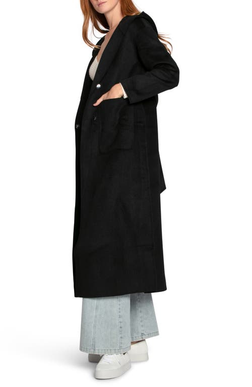Belle & Bloom Walk My Way Wool Blend Coat In Black