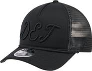 New Era Men's New Era Black Detroit Tigers City Initial 9FORTY A-Frame M-Crown Adjustable Trucker Hat